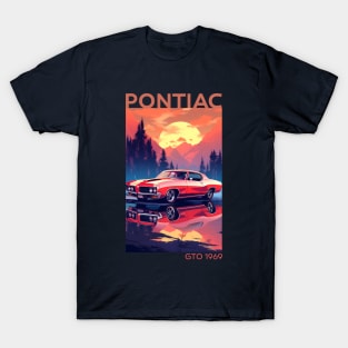 Timeless Thrills: The 1969 Pontiac GTO Tribute Design T-Shirt